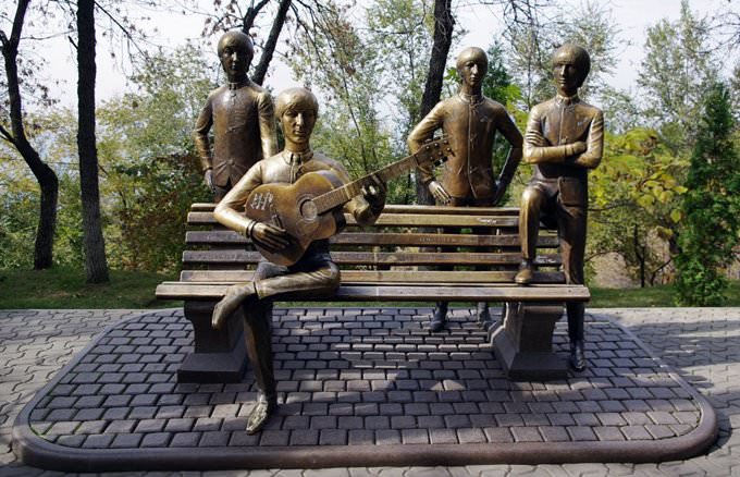 The Beatles on Green Hill in Almaty The Beatles on Green Hill in Almaty