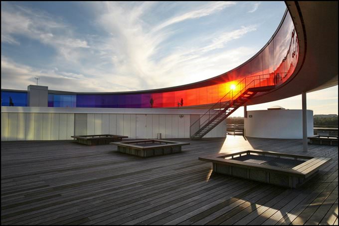 Denmark .The ARoS Aarhus Kunstmuseum. The name ARoS is the Old Danish name of the city Aarhus, while the capitalized letters of the name hint at the Latin word for art, namely ars. 2012 S 1083 Århus1_33 Denmark .The ARoS Aarhus Kunstmuseum. The name ARoS is the Old Danish name of the city Aarhus, while the capitalized letters of the name hint at the Latin word for art, namely ars. 2012 S 1083 Århus1_33