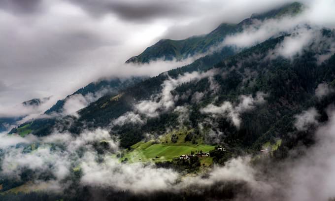 Foggy Mountainside Foggy Mountainside