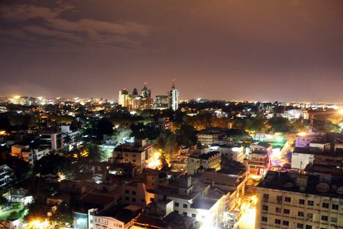 Night view of Bangalore Night view of Bangalore