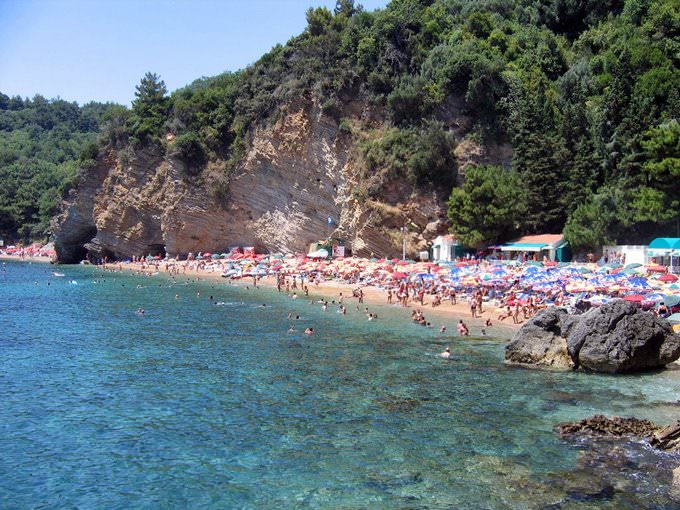 Beach in Budva Beach in Budva