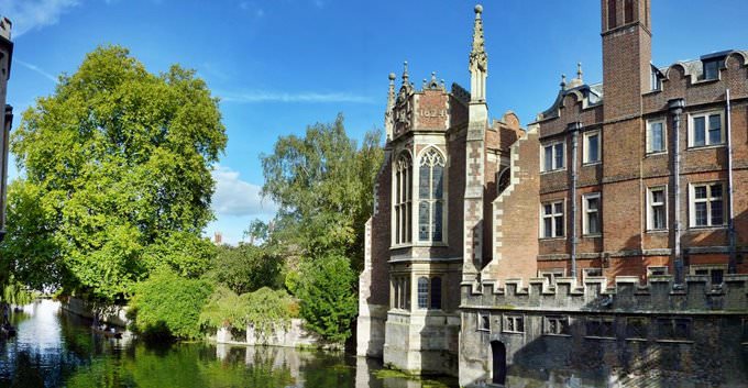 St. Johns College and the Cam from Bridge of Sighs St. Johns College and the Cam from Bridge of Sighs