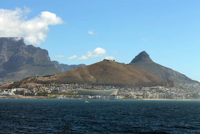 Cape Town Stadium from the harbour Cape Town Stadium from the harbour