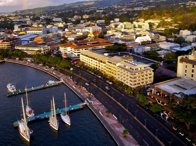 \"Downtown Papeete\", Tahiti \"Downtown Papeete\", Tahiti