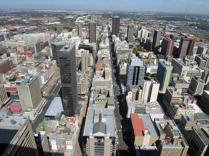 West from the top of the Carlton Centre West from the top of the Carlton Centre