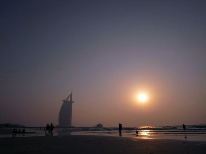 Sunset on Jumeirah Beach Sunset on Jumeirah Beach
