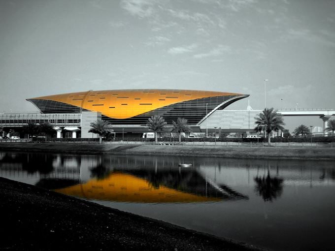 Dubai Metro Train Station at the Mall of Emirates, Barsha Dubai Metro Train Station at the Mall of Emirates, Barsha