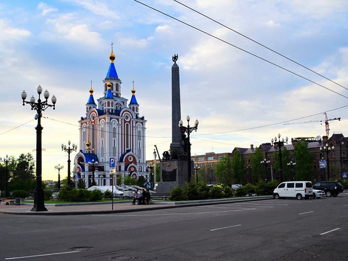Хабаровск. Соборная площадь. Хабаровск. Соборная площадь.