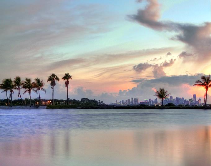 Matheson Hammock & Miami Skyline Matheson Hammock & Miami Skyline