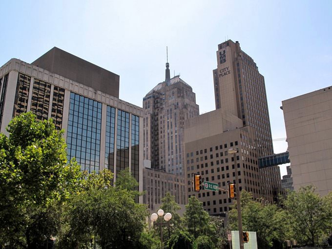 Oklahoma Citys skyline Oklahoma Citys skyline