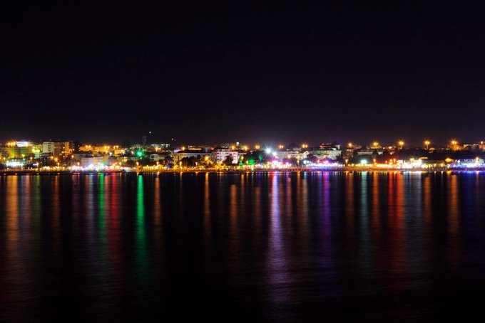 City lights of Side, Turkey City lights of Side, Turkey
