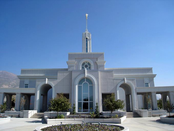 Mount Timpanogos Utah Temple And Entrance Mount Timpanogos Utah Temple And Entrance